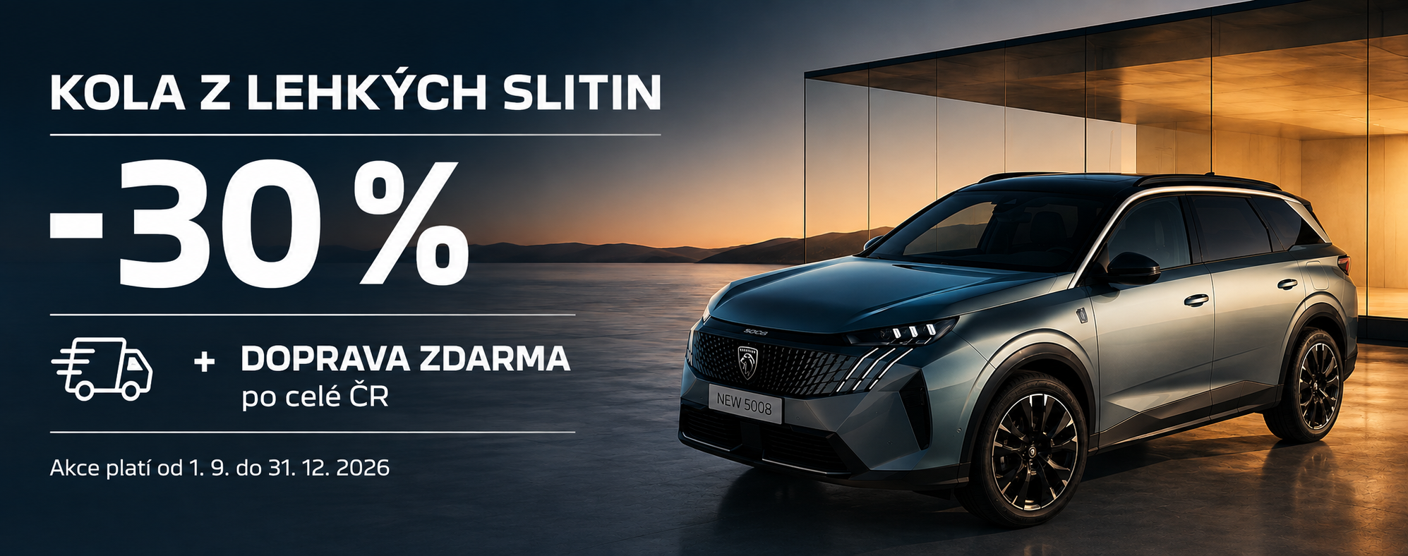 Kola z lehkých slitin Peugeot se slevou 30 % a dopravou zdarma po celé ČR