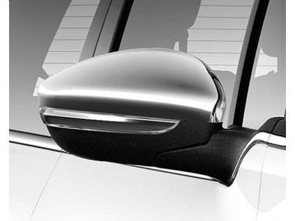 Kryty vnějších zpětných zrcátek chrom Peugeot 208, 2008