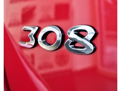 Znak nalepovací "308" Peugeot 308 a 308 SW