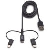 kabel usb 3 v 1 lightning micro usb usb c