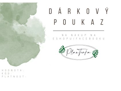 Dárkový poukaz v hodnotě 500Kč