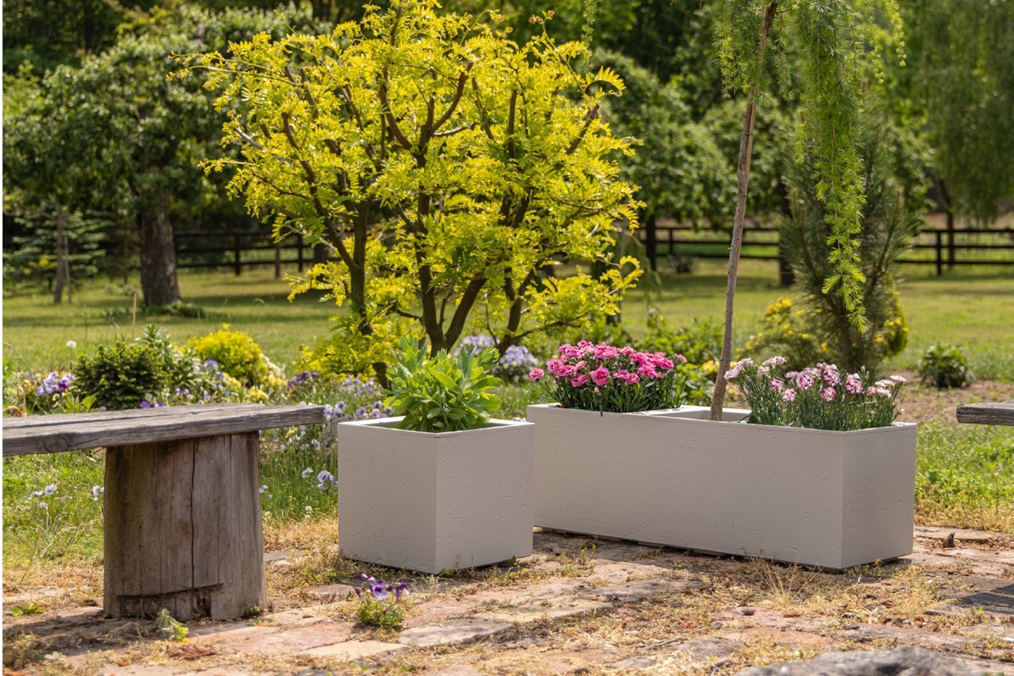 Karo Eco Coffee - moderní květináče s dřevěným vzhledem