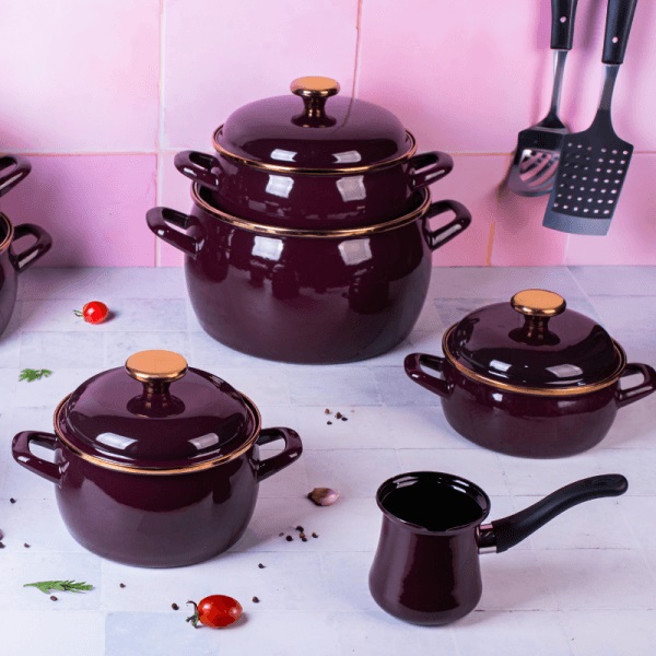 Smaltované nádobí Lux