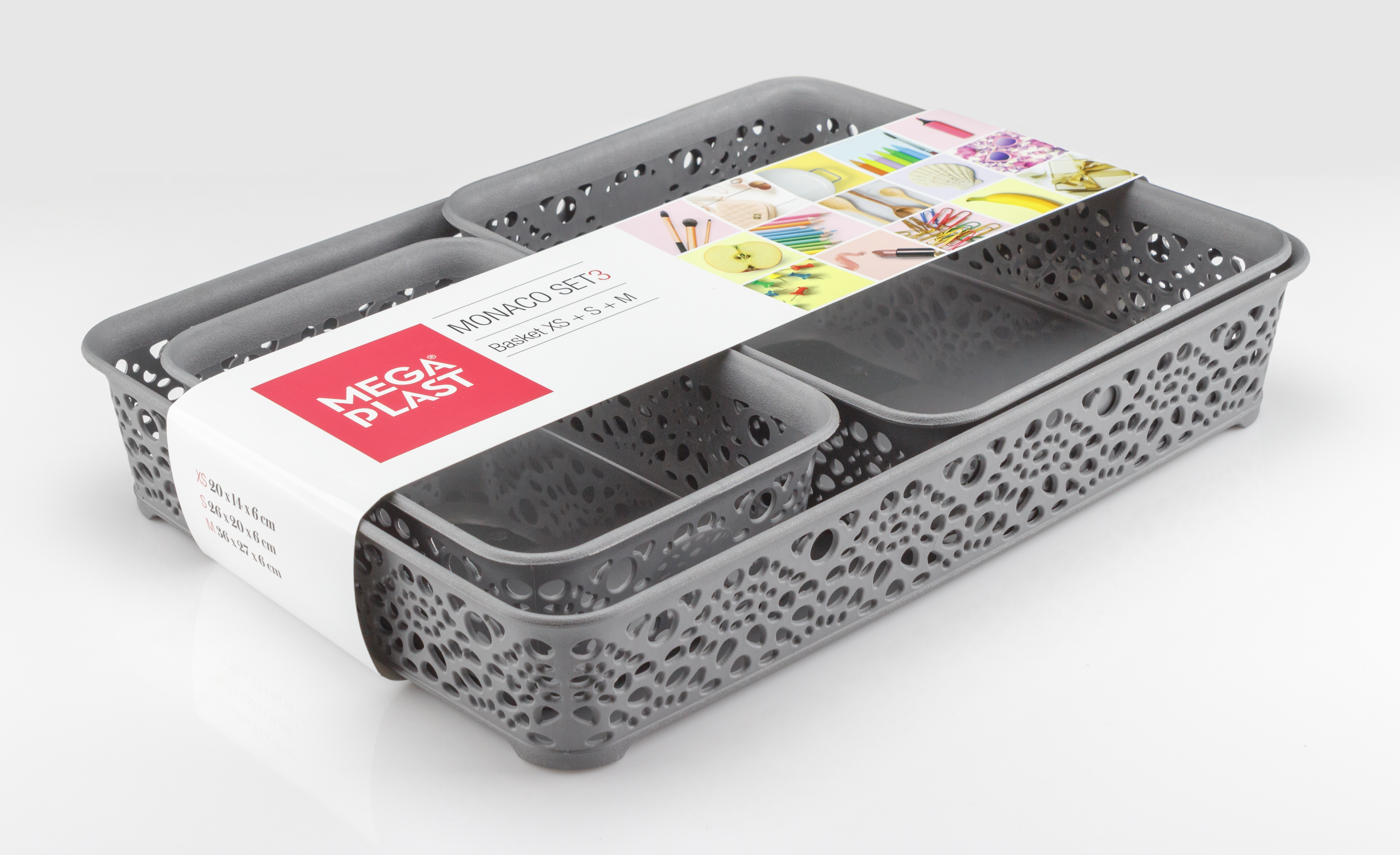 Plastové košíky MONAKO