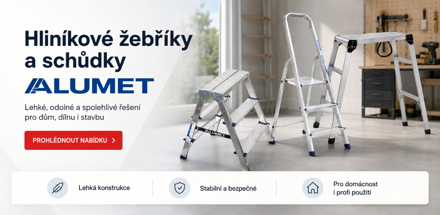 Hliníkové schůdky a žebříky ALUMET
