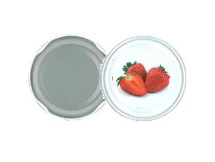 IGOTREND, víčko TWIST jahody II průměr 66 mm pro sklenice 0,37 l (10 ks v balení)