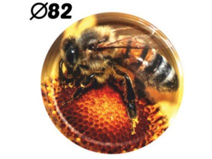 IGOTREND, 10068 víčko TWIST včela I průměr 82 mm pro sklenice 0,72 l (10 ks v balení)