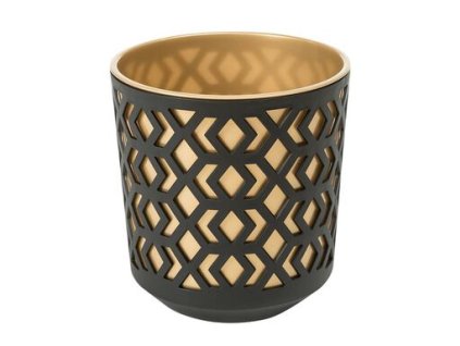 LAMELA, květináč AZTEK 250 mm, zlatý