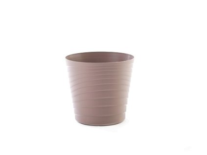 Gardino, Květináč SWING, průměr 14 cm, hnědý