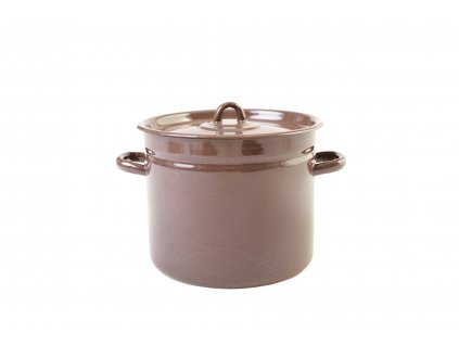 hrnec 22 cm hnědý granit