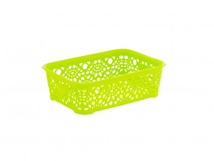 Mega Plast, Košík MONAKO XS, 6 x 20 x 14 cm, světle zelená