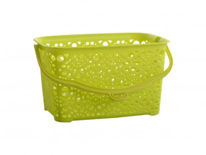 Mega Plast, Košík na kolíčky MONAKO, 13 x 23,5 x 15,5 cm, světle zelená