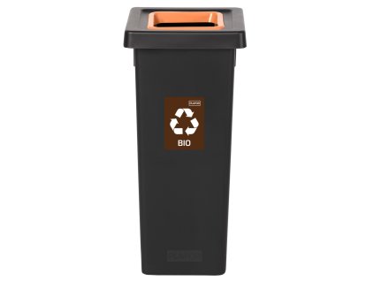 Igotrend, 720006 Koš na tříděný odpad 53 l, FIT BIN černá/hnědá