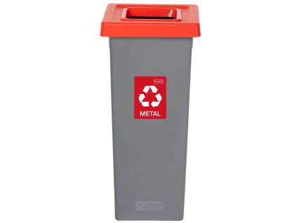 Igotrend, 723004 Koš na tříděný odpad 75 l, FIT BIN šedá/červená