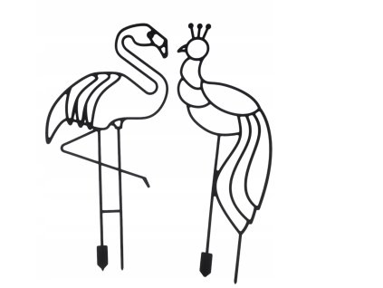 LAMELA, Opora rostlin UH 55cm PTÁCI 2 ks