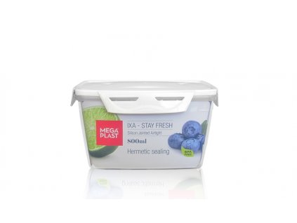 Mega Plast, Box IXA Premium, 0,8 l, hranatá, červená nebo modrá, foto je pouze ilustrační