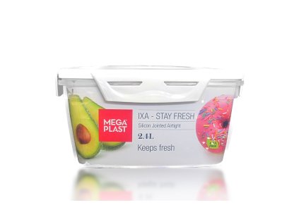 Mega Plast, Box IXA Premium, 2,4 l, hranatá, červená nebo modrá, foto je pouze ilustrační