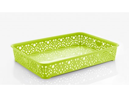 Mega Plast, Košík MONAKO S, 6 x 26 x 20 cm, světle zelený