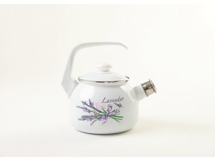 Olymp Levandule, smaltovaný čajník poklicí 18,5 cm, 2,5 l