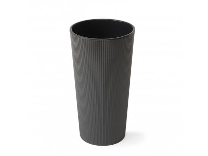 LAMELA, květináč LILIA JUMPER, průměr 190 mm, výška 364 mm, grafitový