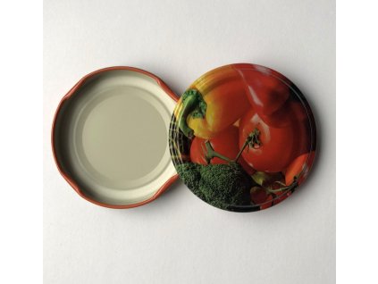 IGOTREND, víčko TWIST paprika/rajče průměr 66 mm pro sklenice 0,37 l (10 ks v balení)