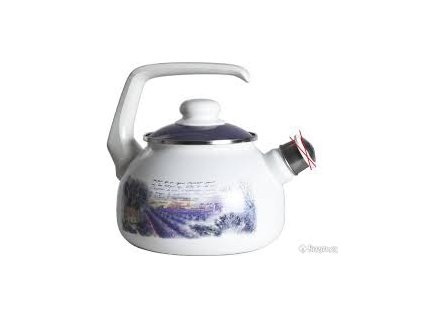 Metalac Levandule, smaltovaný čajník s poklicí 20 cm, 2,5 l