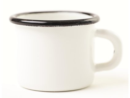 Olymp, smaltovaný hrnek bílý 5 cm, 0,085 l