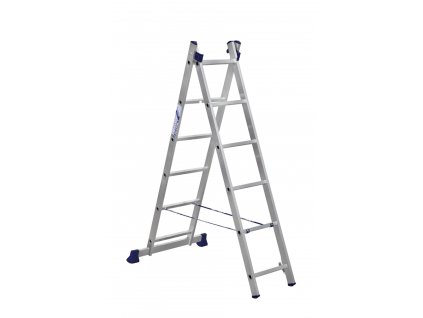 Alumet, univerzální 2-dílný žebřík, 2x6 příček, 33 x 169 cm, max. 150 kg, 5 let záruka