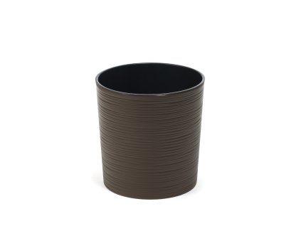LAMELA, květináč MALWA DLUTO-vroubek 250 mm, moka