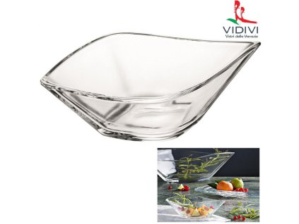 VIDIVI, skleněné misky LEAF 0,25 l, 19 x 11 cm, sada 6 ks v balení