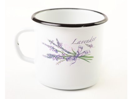 Olymp Levandule, smaltovaný hrnek 8 cm, 0,4 l