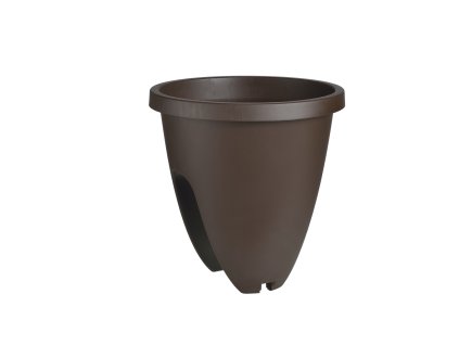 PLASTKON, balkónový květináč OVI 26 cm, hnědý