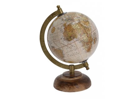 KOOPMAN, Otočný retro globus průměr 13 cm, typ č.3