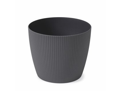 LAMELA, obal květináč MAGNOLIA ECO RECYCLED JUMPER 220 mm, antracit