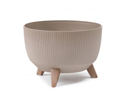 LAMELA, plastová mísa na nožkách ROMA ECO COFFEE JUMPER, průměr 29 cm, latte