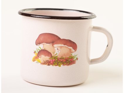 Olymp Houby, smaltovaný hrnek 7 cm, 0,25 l