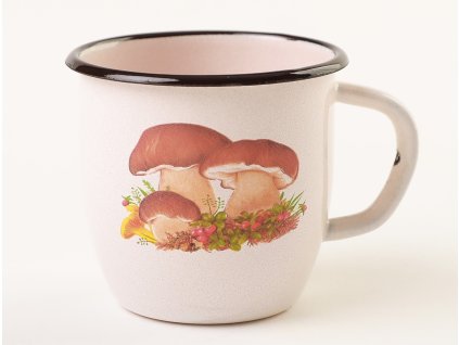 Olymp Houby, smaltovaný kónický hrnek 7 cm, 0,25 l