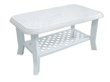 Mega Plast, plastový stůl Club, rozměr 90 x 55 cm, výška 44 cm, bílý