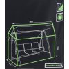 KOOPMAN, 4003 Obal ProGarden na zahradní houpačku 225 x 145 x 175 cm, černý