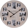KOOPMAN, 39340 Nástěnné hodiny Ø 60 cm, fotorámečky