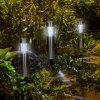 Koopman, Set 4 ks solárních LED lamp ProGarden 39 cm, nerez