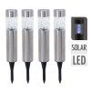 Koopman, Set 4 ks solárních LED lamp ProGarden 39 cm, nerez