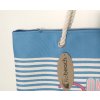 Koopman, Plážová taška BEACH 39 x 38 x 16 cm, modro-bílé pruhy
