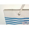 Koopman, Plážová taška BEACH2 39 x 38 x 16 cm, modro-bílé pruhy