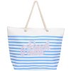 Koopman, Plážová taška BEACH2 39 x 38 x 16 cm, modro-bílé pruhy