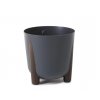 LAMELA,  Květináč Frida ECO průměr 30 cm, antracit LAMELA