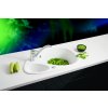 Metalac Inko, oválný dřez X GRANIT ELIPSE, otvor pro baterii, 780 x 500 mm, průměr 90 mm pro sifon, tl. 12 mm (bílý), včetně sifonu