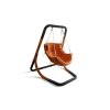 Igotrend, luxusní závěsné houpací křeslo Trapezoid S, oranžové / terracota