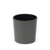 LAMELA, květináč MALWA DLUTO-vroubek 250 mm, grafitový