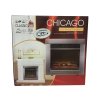 IGOTHERM, elektrický vestavný krb CHICAGO 1800W s ventilátorem, 220-240V/50Hz, LED, 67 x 23 x 62 cm, nerez